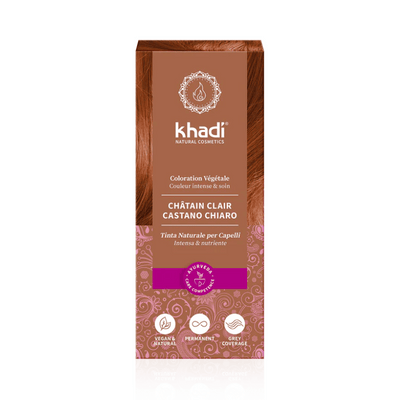 Teinture aux plantes Châtain clair de Khadi sur Véganie