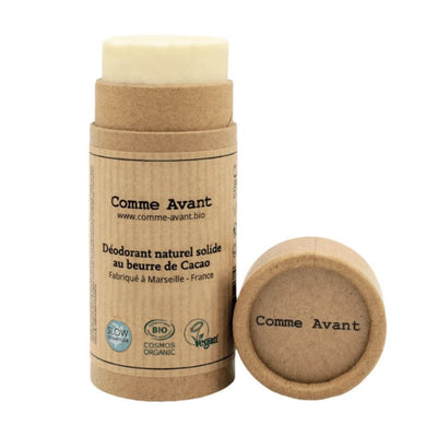 Comme Avant - Déodorant Solide au Beurre de Cacao Brut sans parfum - Véganie