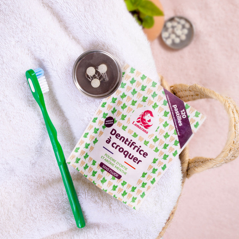 Dentifrice bio à croquer Sans Fluor - Lamazuna
