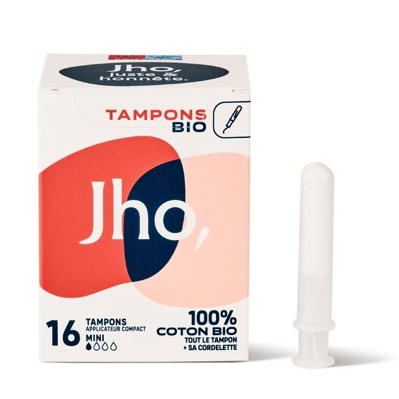 Tampons avec Applicateur Compact Mini Bio Jho Véganie