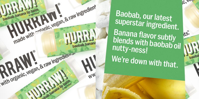 Baume à lèvres Hurraw -  Baobab Banane