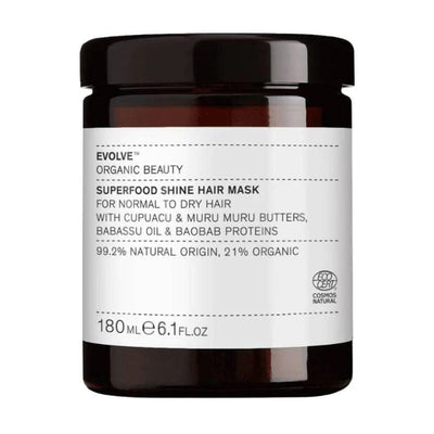 Masque Capillaire - Superfood Shine Hair Mask de Evolve beauty sur Véganie