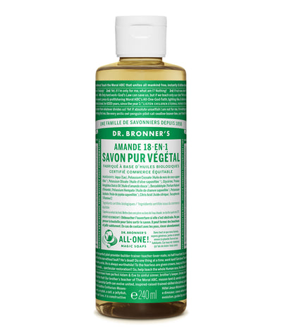 Savon liquide bio à l'Amande - Dr Bronner - Véganie