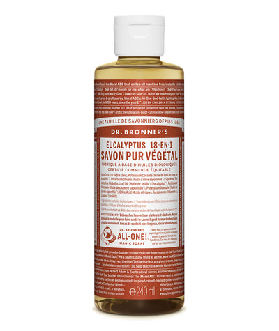 Savon liquide bio à l'Eucalyptus - Dr Bronner - Véganie