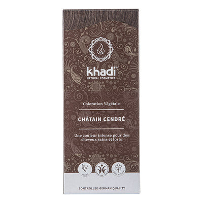 Soins Colorants Teinture aux plantes Châtain cendré de Khadi sur Véganie
