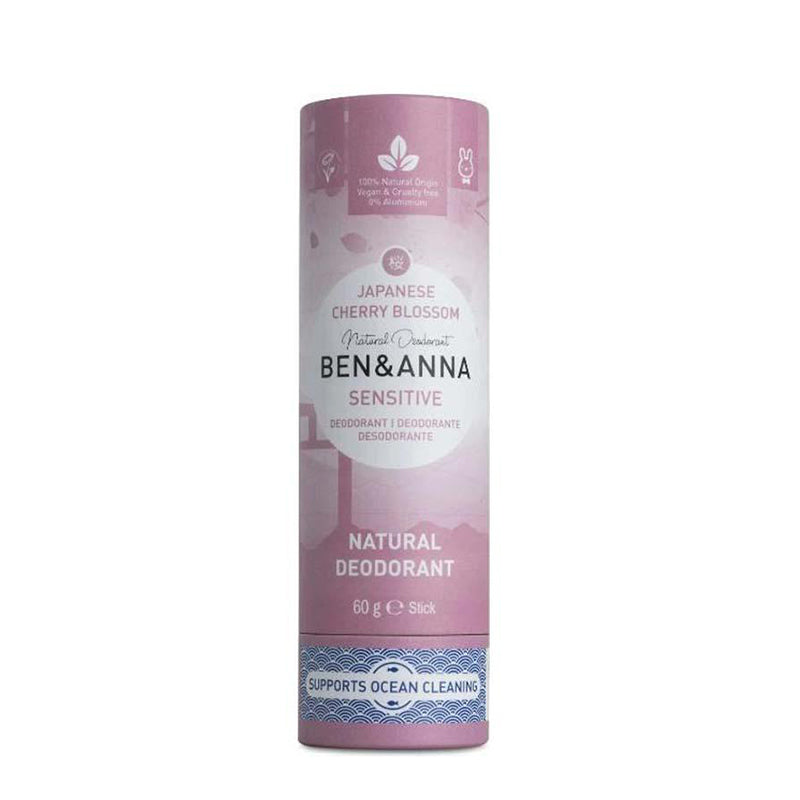 Déodorant Sensitive Japanese Cherry Blossom - Papertube de Ben & Anna sur Véganie