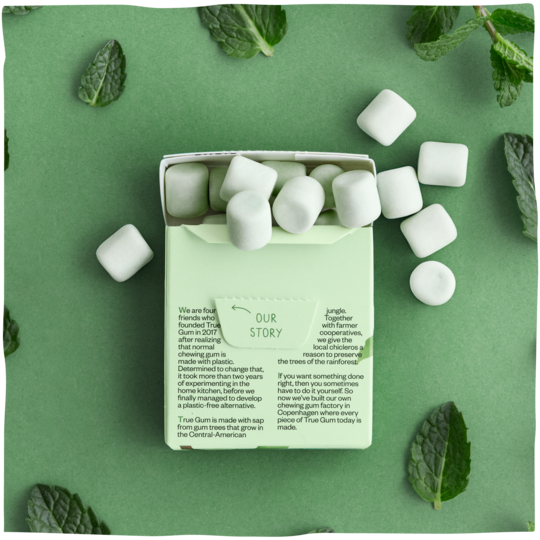 Chewing gum vegan - 100% Biodégradable