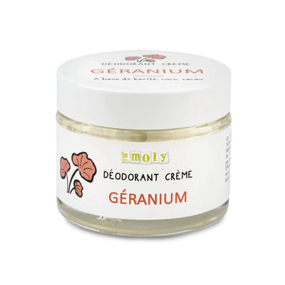 Déodorant Crème Géranium Rosat de Le Moly sur Véganie
