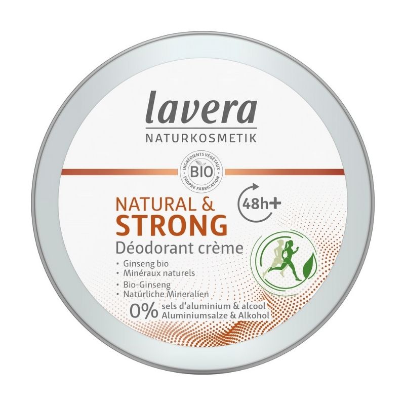 Déodorant Crème Natural & Strong de Lavera sur Véganie
